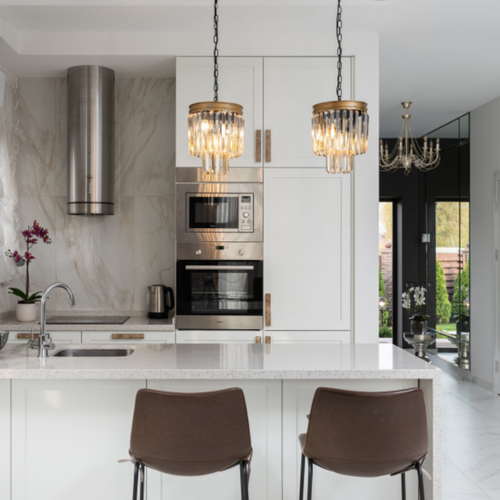 Custom cabinets in a modern Madison IN kitchen